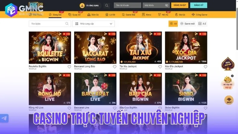 Sòng bài trực tuyến đẳng cấp, chuyên nghiệp tại Five88