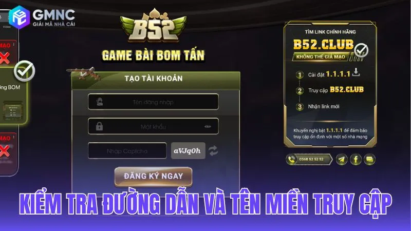 Thẩm định đường dẫn truy cập và chứng chỉ tên miền