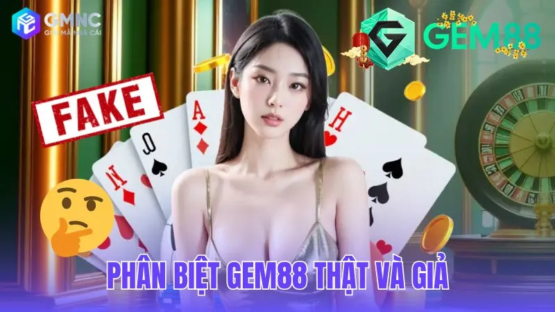 Cách phân biệt Gem88 thật và giả để bảo vệ tài khoản